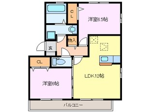 キセギシロエⅡの物件間取画像